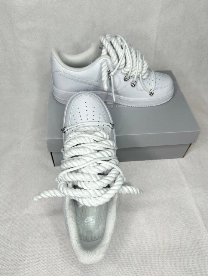 AF1 Rope Laces All White Off White