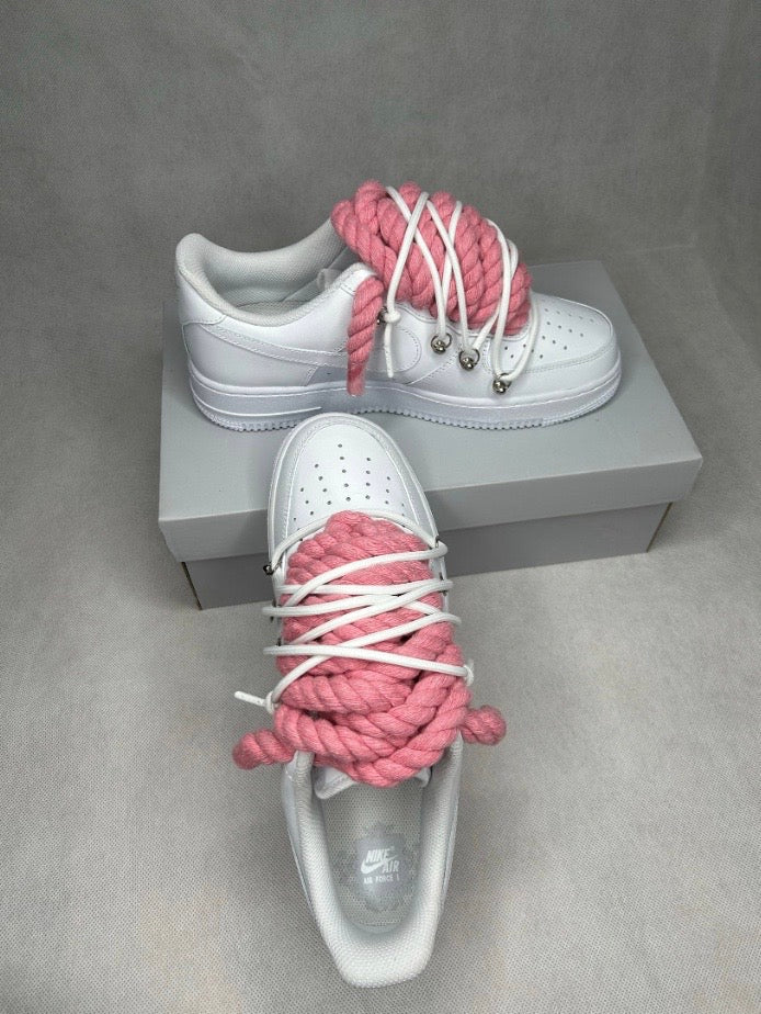 AF1 Rope Laces White Black