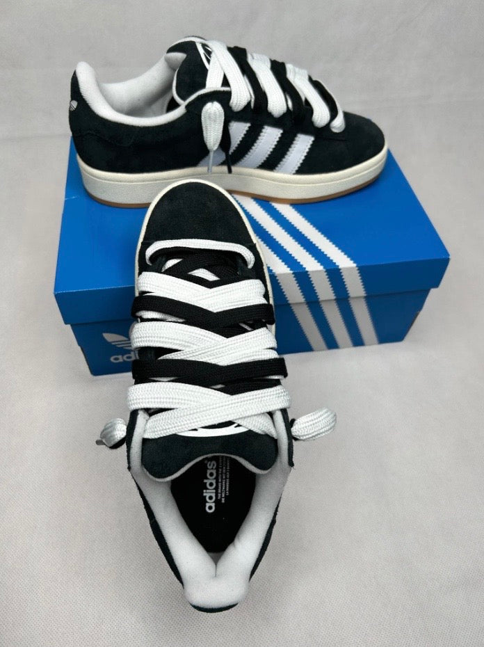 Black Adidas Campus 00s Double Laces