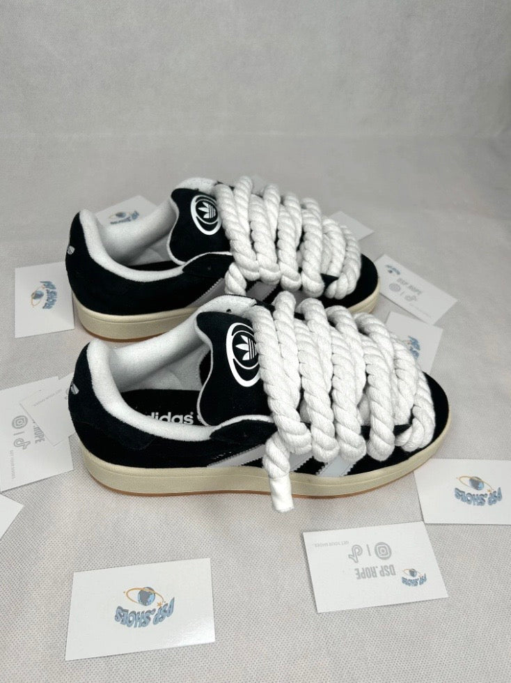 Black Adidas Campus 00s Rope Laces
