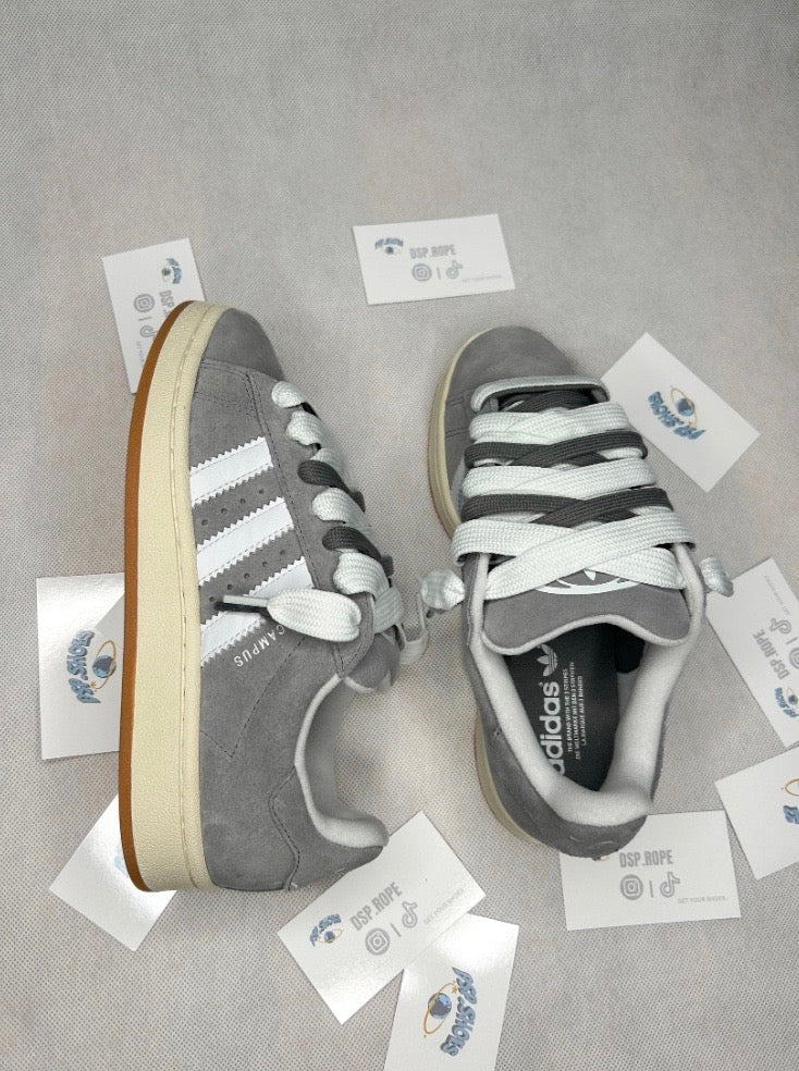 Gray Adidas Campus 00s Double Laces